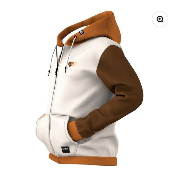 FreshHoods Humanity Equality Zip Up Hoodie Beige 3XL NWT IN PACKAGE - Picture 2 of 7